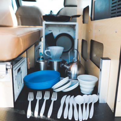 Minny V2 campervan essentials and amenities